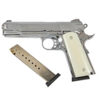 Стартовий пістолет KUZEY 911#3 Shiny Chrome Plating/White Grips - зображення 1