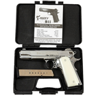 Стартовий пістолет KUZEY 911#3 Shiny Chrome Plating/White Grips - зображення 6