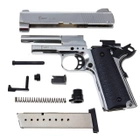 Стартовий пістолет Kuzey 911 SX#1 Matte Chrome Plating/Black Grips - зображення 7