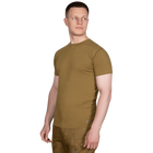 Футболка чоловіча тактична польова повсякденна футболка для спецсужб M Койот (OPT-7181) - зображення 2
