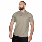 Поло тактическое мужское повседневная дышащая футболка для силовых структур KOMBAT XS Бежевый (OPT-7981) - изображение 3