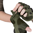Перчатки тактические полевые универсальные рукавицы для охотников и силовых структур XL Олива (OPT-5151) - изображение 2