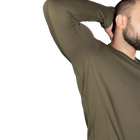 Лонгслив тактичечкий мужская футболка с длинным рукавом для силовых структур XXXL Олива (OPT-8561) - изображение 5