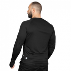 Лонгслив тактичечкий мужская футболка с длинным рукавом для силовых структур XXXL Черный (OPT-6111) - изображение 4