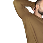 Чоловічий лонгслів тактовний чоловіча футболка з довгим рукавом для силових структур (XL) Койот (OPT-8561) - зображення 5