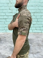 Тактическая футболка военная с коротким рукавом камуфляжная одежда для мужчин 54 (193830) - изображение 4