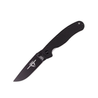 Нож складной Ontario Knife Company RAT II Folder Black True Black (8861) - изображение 1