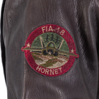Куртка льотна шкіряна Sturm Mil-Tec Flight Jacket Top Gun Leather with Fur Collar Brown 2XL (10470009) - изображение 6