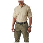 Футболка поло тактична з коротким рукавом 5.11 Tactical Performance Polo - Short Sleeve Synthetic Knit Silver Tan XS (71049-160) - изображение 5