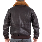 Куртка лётная кожанная Sturm Mil-Tec Flight Jacket Top Gun Leather with Fur Collar Brown M (10470009) - изображение 2