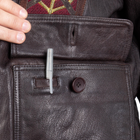 Куртка лётная кожанная Sturm Mil-Tec Flight Jacket Top Gun Leather with Fur Collar Brown M (10470009) - изображение 12