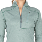 Термореглан жіночий 5.11 Tactical Women's Glacier Half Zip Jade XL (62005-215) - зображення 3