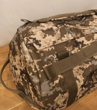 Рюкзак баул сумка 100 л з клапаном 1W32ТТ універсальний Камуфляж піксель - зображення 3
