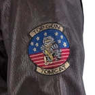 Куртка льотна шкіряна Sturm Mil-Tec Flight Jacket Top Gun Leather with Fur Collar Brown 3XL (10470009) - изображение 7