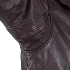 Куртка льотна шкіряна Sturm Mil-Tec Flight Jacket Top Gun Leather with Fur Collar Brown 3XL (10470009) - изображение 9