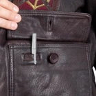 Куртка льотна шкіряна Sturm Mil-Tec Flight Jacket Top Gun Leather with Fur Collar Brown 3XL (10470009) - изображение 12