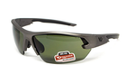 Защитные очки Venture Gear Tactical Semtex 2.0 Gun Metal (forest gray) Anti-Fog, черно-зеленые в цветной оправе "темный металлик" - изображение 4