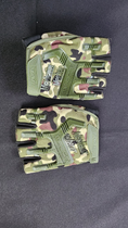 Перчатки беспалые тактические YS-J-053 рамер Л (обхват 23,5-24,5 см) Камуфляж - изображение 5