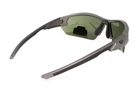 Защитные очки Venture Gear Tactical Semtex 2.0 Gun Metal (forest gray) Anti-Fog, черно-зеленые в цветной оправе "темный металлик" - изображение 5