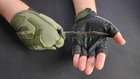 Перчатки беспалые тактические YS-J-053 рамер М (обхват 22,5-23,5 см) Олива - изображение 6