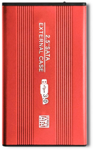 Зовнішня кишеня Qoltec 51860 для 2.5'' HDD/SSD USB 3.0 Czerwona (5901878518602) - зображення 1