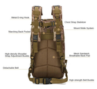 Рюкзак тактический 25л мультикам штурмовой армейский / военный рюкзак - изображение 5