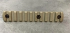 Планка Picatinny для кріплення на M-LOK, Койот, DLG TACTICAL (DLG-113) 11 Slots, планка Пікатінні для M-LOK 11 слотів - зображення 1