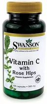 Вітамін С з шипшиною, Vitamin C with Rose Hips, Swanson, 500 мг, 100 капсул (SWV-01101)