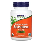 Натуральная добавка Now Foods Spirulina Спирулина 500 мг таблетки