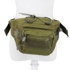 Тактическая сумка на пояс с липучкой под шеврон A29, Олива - изображение 3