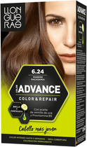 Farba kremowa z utleniaczem do włosów Llongueras Color Advance Hair Colour 6.24 Macadamia Brown 125 ml (8411126005817) - obraz 1