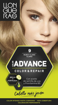 Farba kremowa z utleniaczem do włosów Llongueras Color Advance Hair Colour 9 Light Blond 125 ml (8410825420099) - obraz 1