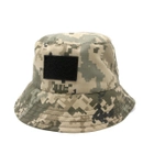 Панама милитари военная камуфляжная летняя, мужская/женская панама зеленая пиксельная на лето - изображение 2