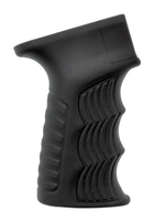 Пістолетна рукоятка DLG Tactical (DLG-098) для АК-47/74 (полімер) гумова, чорна - зображення 1
