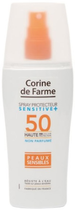 Spray do opalania Corine De Farme Spray Protector Sensitive+ SPF50 150 ml (3468080008571) - obraz 1