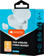 Słuchawki bezprzewodowe Canyon TWS-2 Białe(CND-TBTHS2W) - obraz 3
