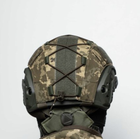 Кавер чехол для баллистического шлема каски типу FAST пиксель мм14 - изображение 5