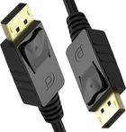 Kabel Unitek DisplayPort M/M 3 m Czarny (Y-C609BK) - obraz 2