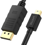 Кабель Unitek miniDisplayPort/DisplayPort M/M 3 м Black (Y-C612BK) - зображення 2