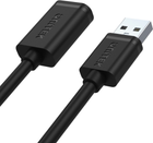 Kabel Unitek USB 2.0 AM-AF 0,5 m Czarny (Y-C512G) - obraz 2