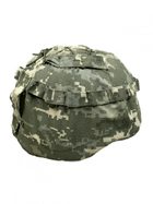 Тактичний кавер на шолом піксель з кріпленням ЗСУ, Військовий Чохол на каску маскувальний армійський піксель - зображення 1