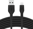 Kabel Belkin USB-A - Lightning Silikonowy 1 m Czarny (CAA008BT1MBK) - obraz 1