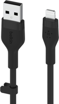 Кабель Belkin USB-A - Lightning Silicone 1 м Black (CAA008BT1MBK) - зображення 2
