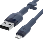 Кабель Belkin USB-A - Lightning Silicone 2 м Blue (CAA008BT2MBL) - зображення 4