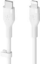 Kabel Belkin USB-C - Lightning Silikonowy 2 m Biały (CAA009BT2MWH) - obraz 3