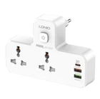 Сетевой фильтр Ldnio SC2311 - 2USB, Type-C, 2 розетки 20w Белый (748318)