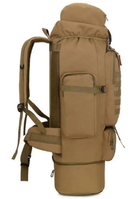 Рюкзак тактический раздвижной K1006 песочный, 70-85 л - изображение 3