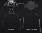 Адаптер, крепление для активных наушников на шлем 19-22мм, зажимной, комплект - изображение 4