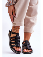 Sandały damskie skórzane LEMAR Lawren 38 Czarne (5905677003031) - obraz 2