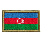 Шеврон нашивка на липучці Прапор Азербайджану 3,2х5,7 см - зображення 1